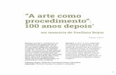 “A arte como procedimento” 100 anos depois