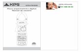 KPS-PW300 Pinza amperimétrica digital Manual de usuario