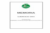 MEMORIA FINAL 2003 - Funbapa