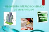 REGIMENTO INTERNO DO SERVIÇO DE ENFERMAGEM