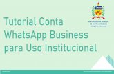 Tutorial Conta WhatsApp Business para Uso Institucional