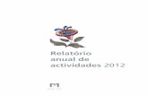 Relatório anual de actividades 2012