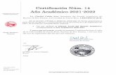 Certificacion Num. 14 Ano Academico 2021-2022