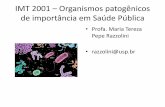 IMT 2001 –Organismos patogênicos de importância em Saúde ...
