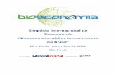 Simpósio Internacional de Bioeconomia “Bioeconomia: visões ...
