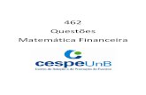 462 - Questoes CESPE - MatemƒTica Financeira