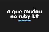 O que mudou no Ruby 1.9