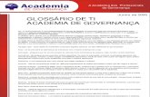GOVERNANÇA TI - glossario