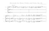 Serenata para flauta, viol­n y viola op. 25 de beethoven