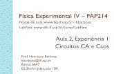 F­sica Experimental IV FAP214 - fap.if.usp.br hbarbosa/uploads/Teaching/Lab42009/Aula02...  C experimental