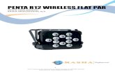 PENTA R12 WIRELESS FLAT PAR The Penta R12 Wireless Flat Par User Manual Rev. 1 supersedes all previous