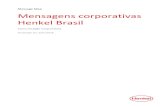 Message Map Mensagens corporativas Henkel Brasil 2019-04-10¢  Mensagens corporativas Henkel Brasil Page