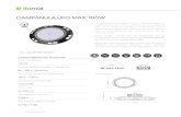 CAMP£â€NULA UFO MAX 150W - Camp£¢nula LED do tipo UFO com 150W de pot£¾ncia. A estrutura de alum£­nio