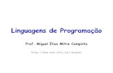 Linguagens de Programaأ§أ£o miguel/docs/lingprog/ آ  Ling. Prog. Author: Miguel Elias Mitre Campista