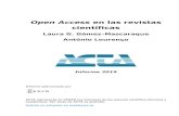Open Access en las revistas cientأ­ficas - ACTA en revistas cientأ­ficas. Las revistas cientأ­ficas