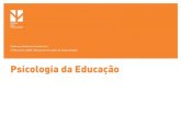 Psicologia da Educa£§££o - Psicologia da Educa£§££o Cadernos Eleitorais Provis£³rios / ... Daniela Cunha