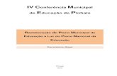 IV Conferncia Municipal - Prefeitura de educadores, professores, pedagogos, diretores e servidores