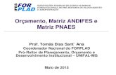 Orأ§amento, Matriz ANDIFES e Matriz PNAES 2015. 5. 29.آ  Orأ§amento, Matriz ANDIFES e Matriz PNAES Prof.