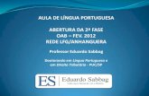 Aula de Portugues - Eduardo Sabbag