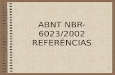 ABNT NBR 6023/2002 referncias