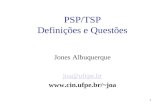 PSP/TSP Defini§µes e Questµes