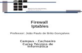 Campus - Cachoeiro Curso T©cnico de Informtica Firewall Iptables Professor: Jo£o Paulo de Brito Gon§alves