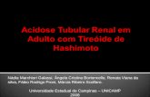 Ap.acidose tubular renal em adulto com tireóide de
